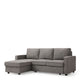 Corner Storage Sofa Bed In Fabric Grey