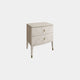 Dynasty - 2 Drawer Bedside Chest In Stone Finish