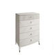 Dynasty - 5 Drawer Tall Chest In Stone Finish