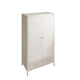 Dynasty - 2 Door 2 Drawer Combi Wardrobe In Stone Finish