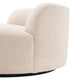 Round Sofa In Boucle Cream