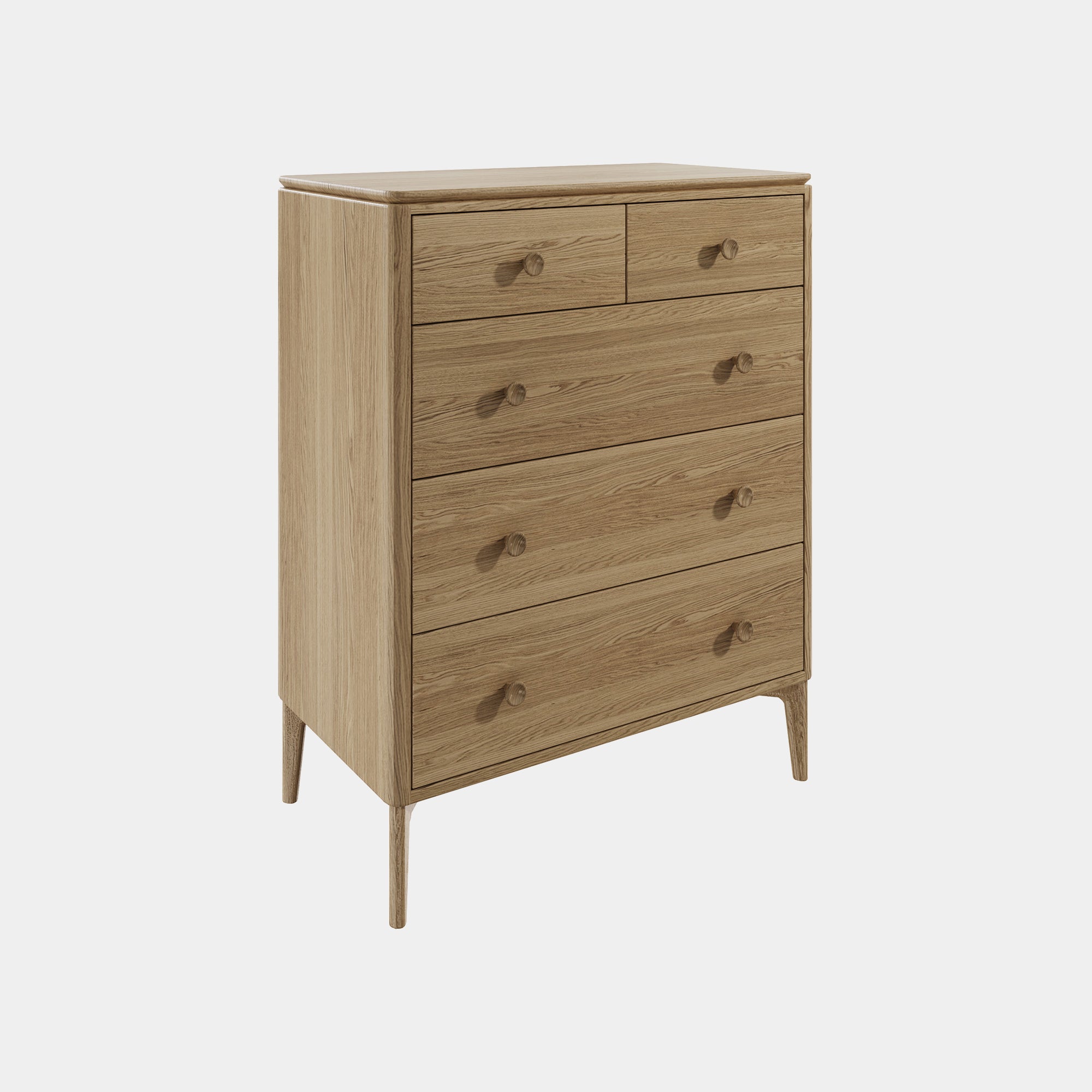 Lausanne Oak - 5 Drawer Chest