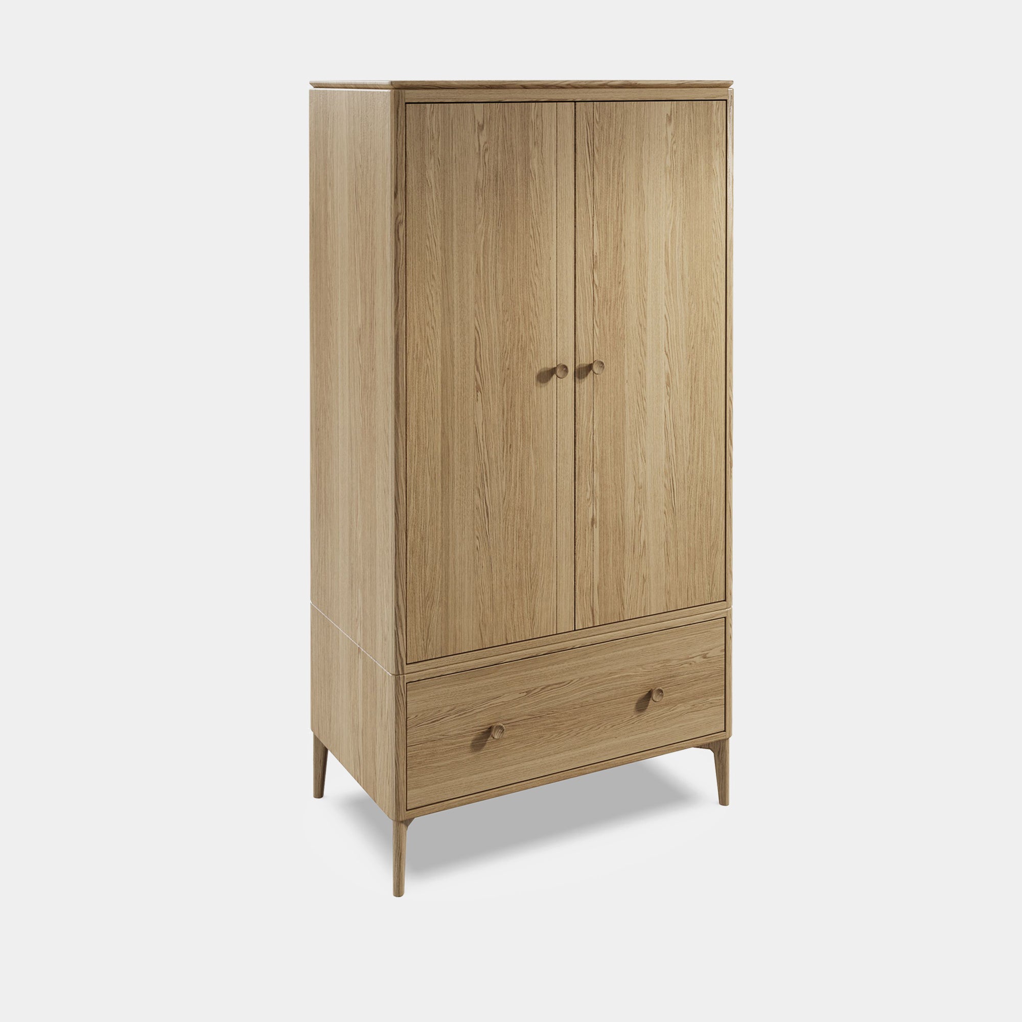 Lausanne Oak - Wardrobe Double