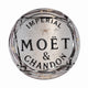 Champagne top Moet on brushed silver large - by Clare Wright