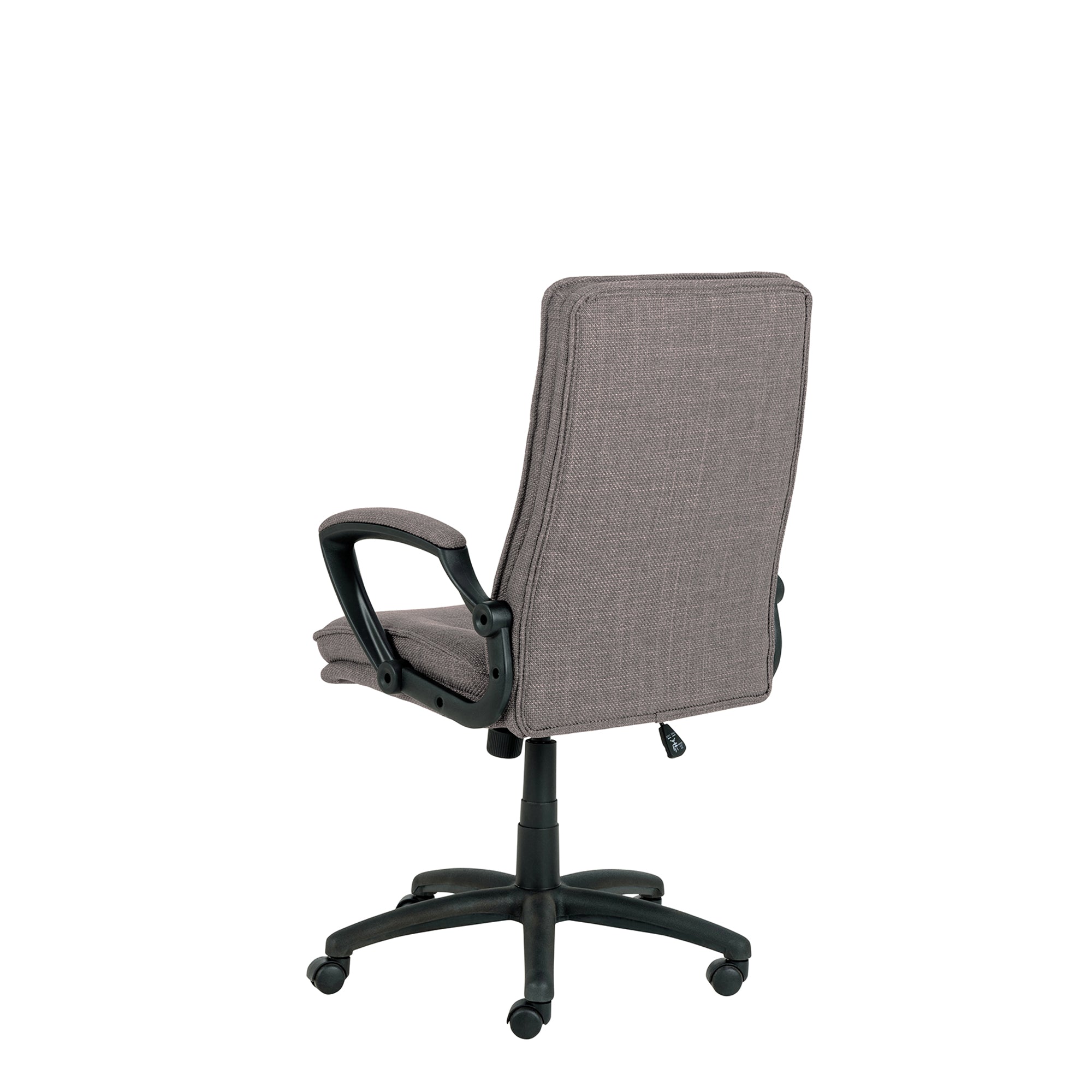 Desk Chair In Basel Light Grey/Brown Fabric (Assembly Required)
