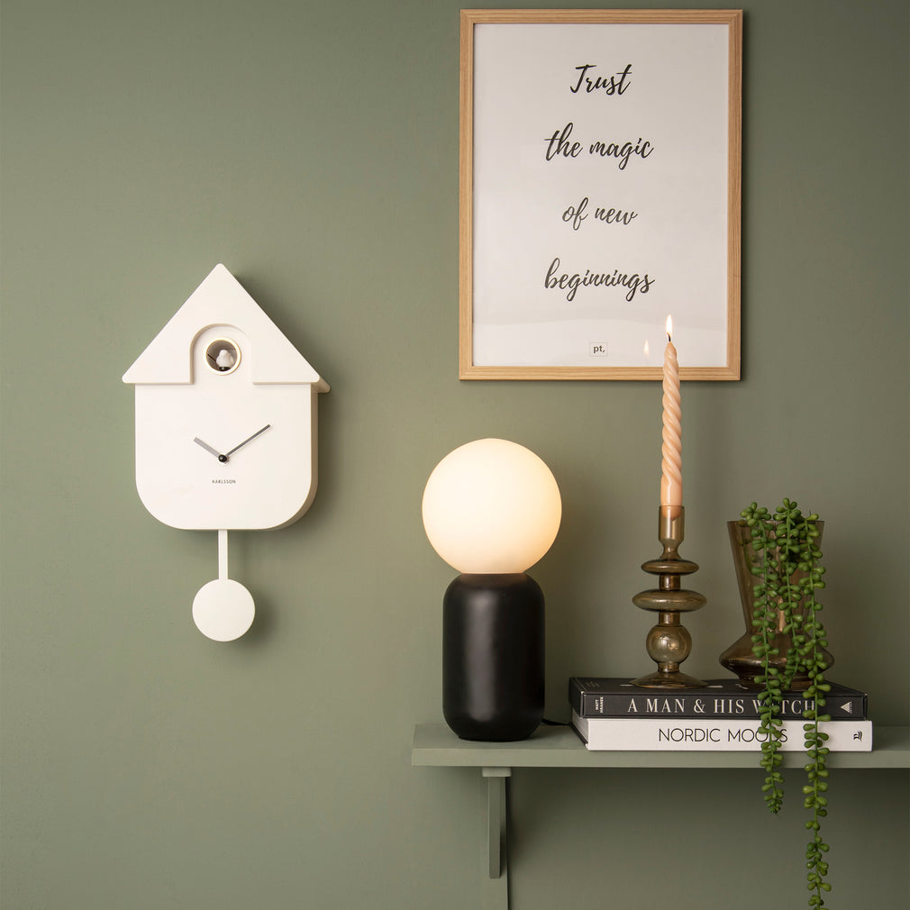 Modern Cuckoo - Wall Clock White