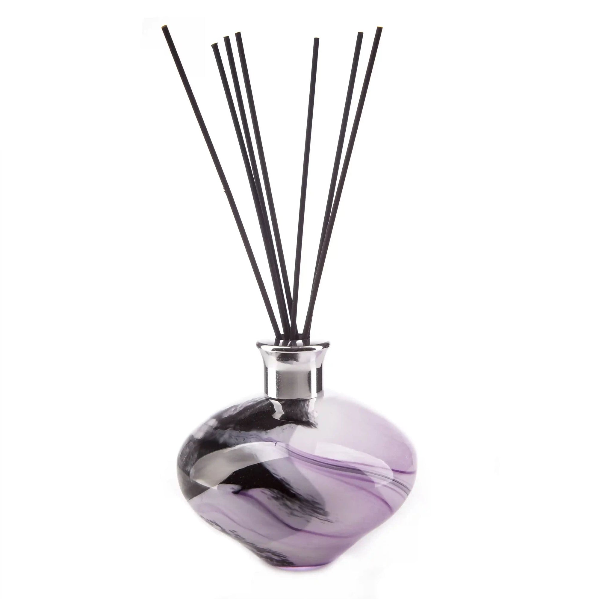 Oval Purple Feather Reed Diffuser