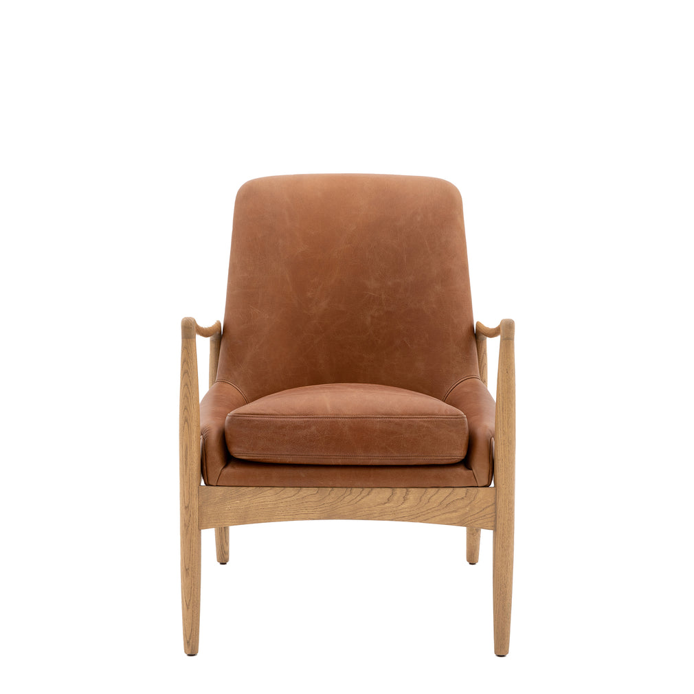 Theo - Chair In Leather Brown