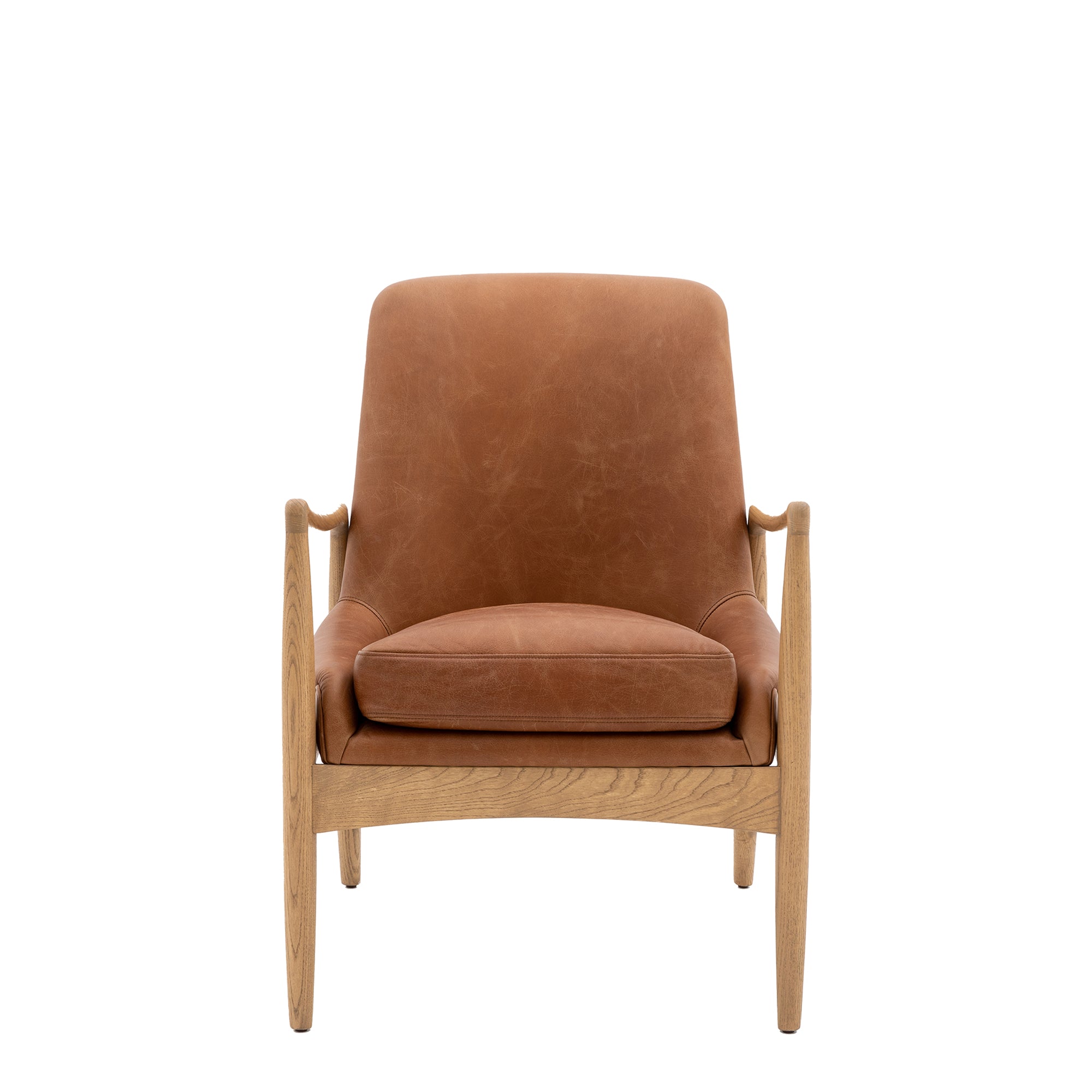 Theo - Chair In Leather Brown