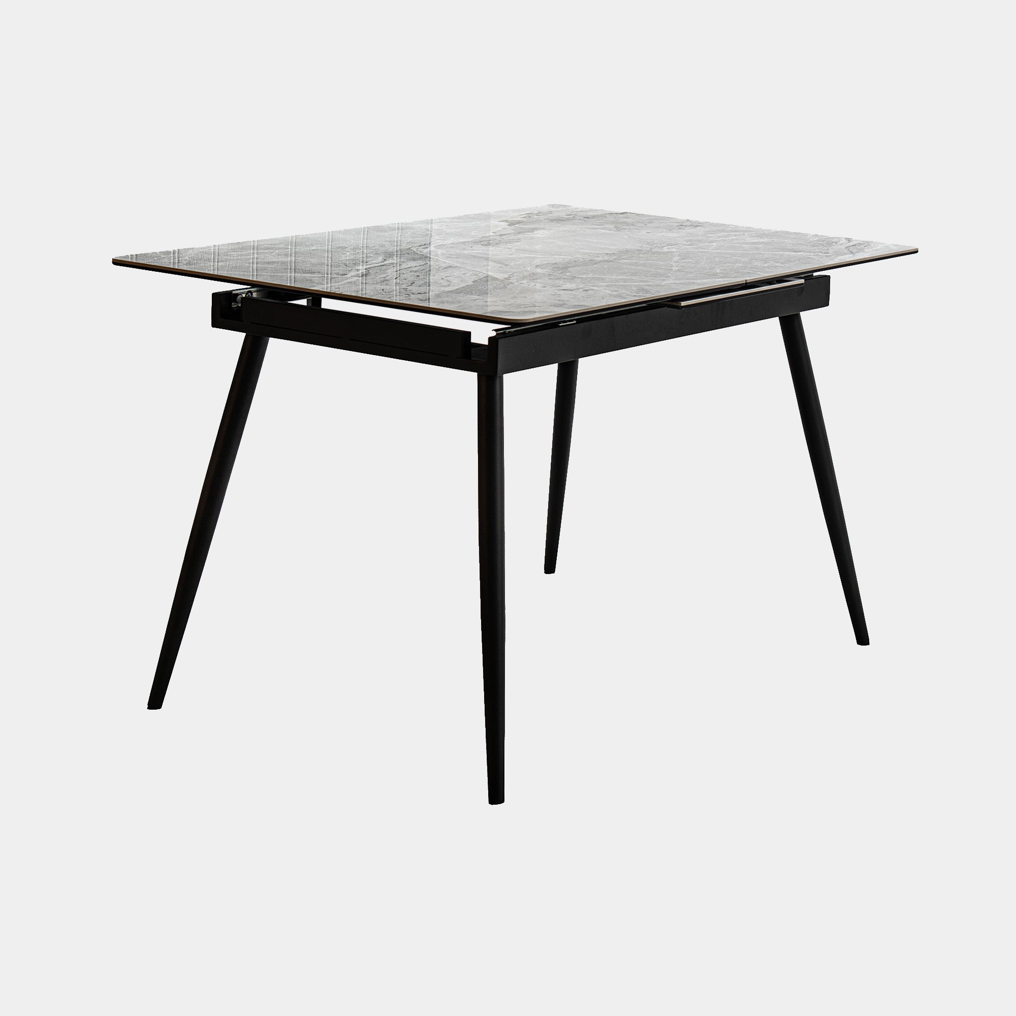 130cm Ext Dining Table With C21 Ceramic Top Anthracite Legs