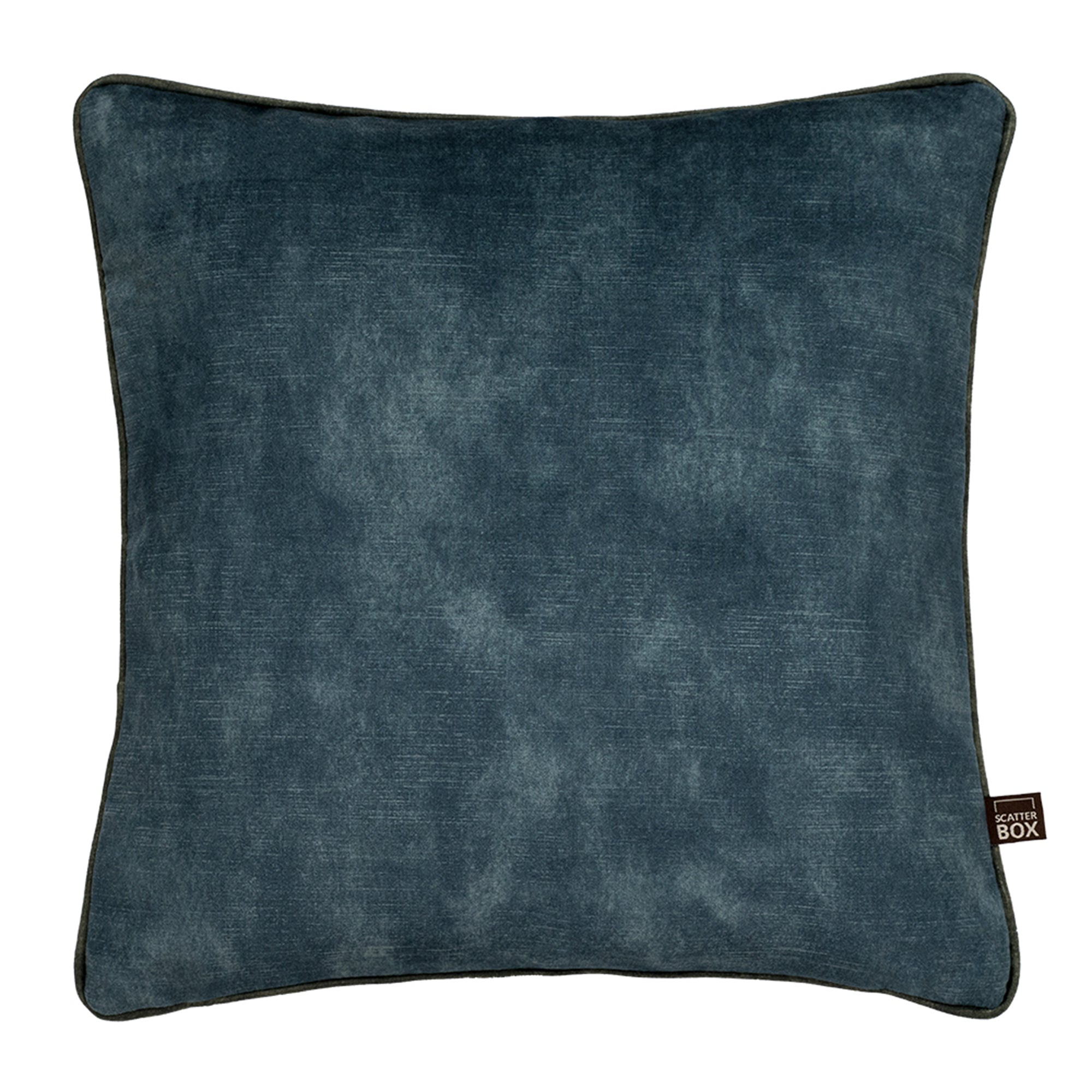 Etta Cushion - Blue & Camel Large