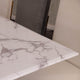 200cm Dining Table With White Marble Top