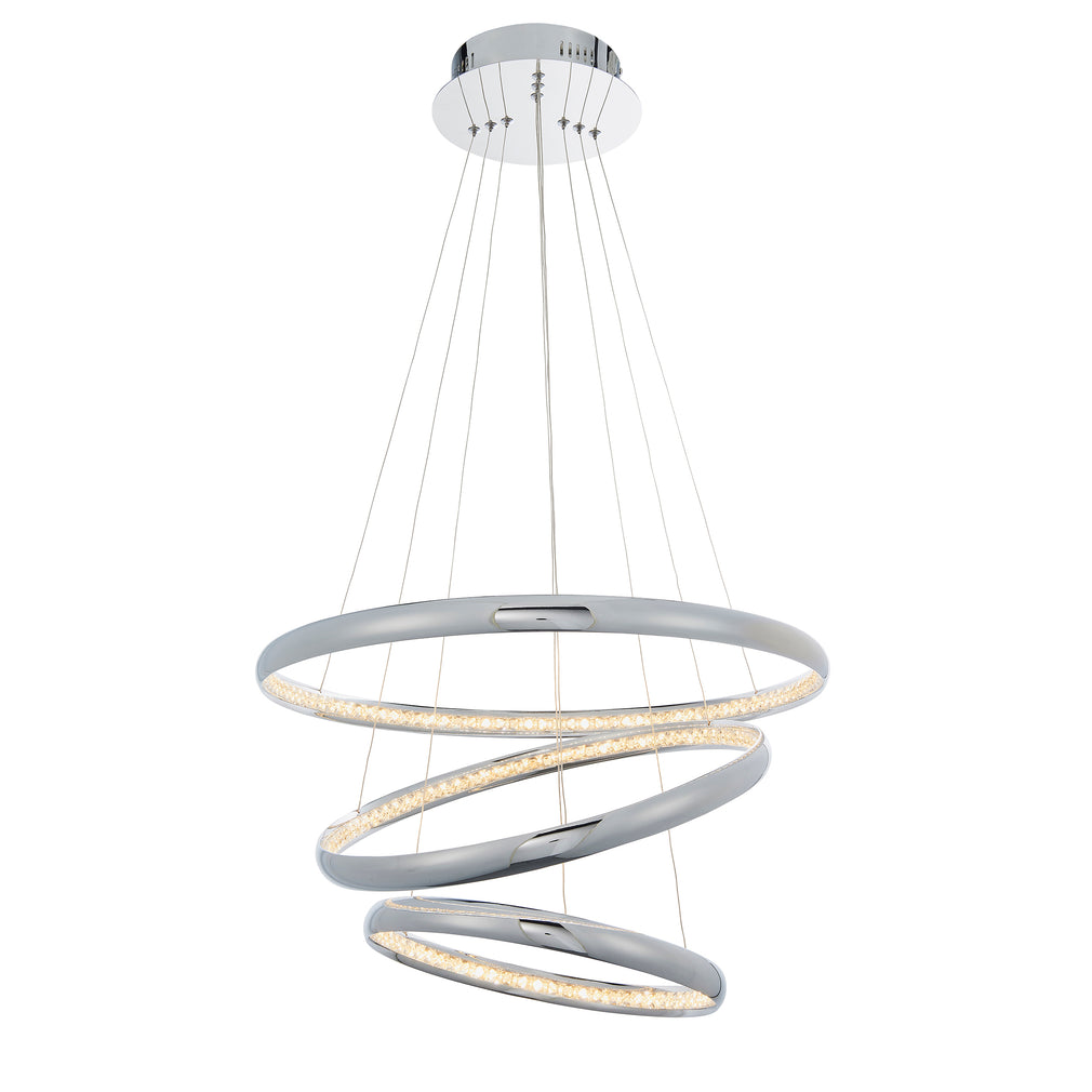 Auralia Sphere 3 Light Pendant Silver