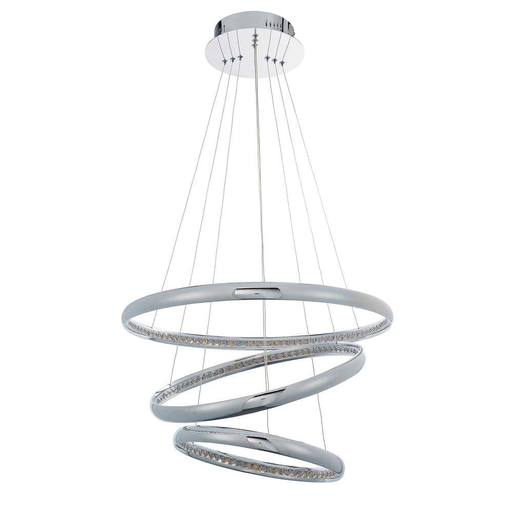 Auralia Sphere 3 Light Pendant Silver