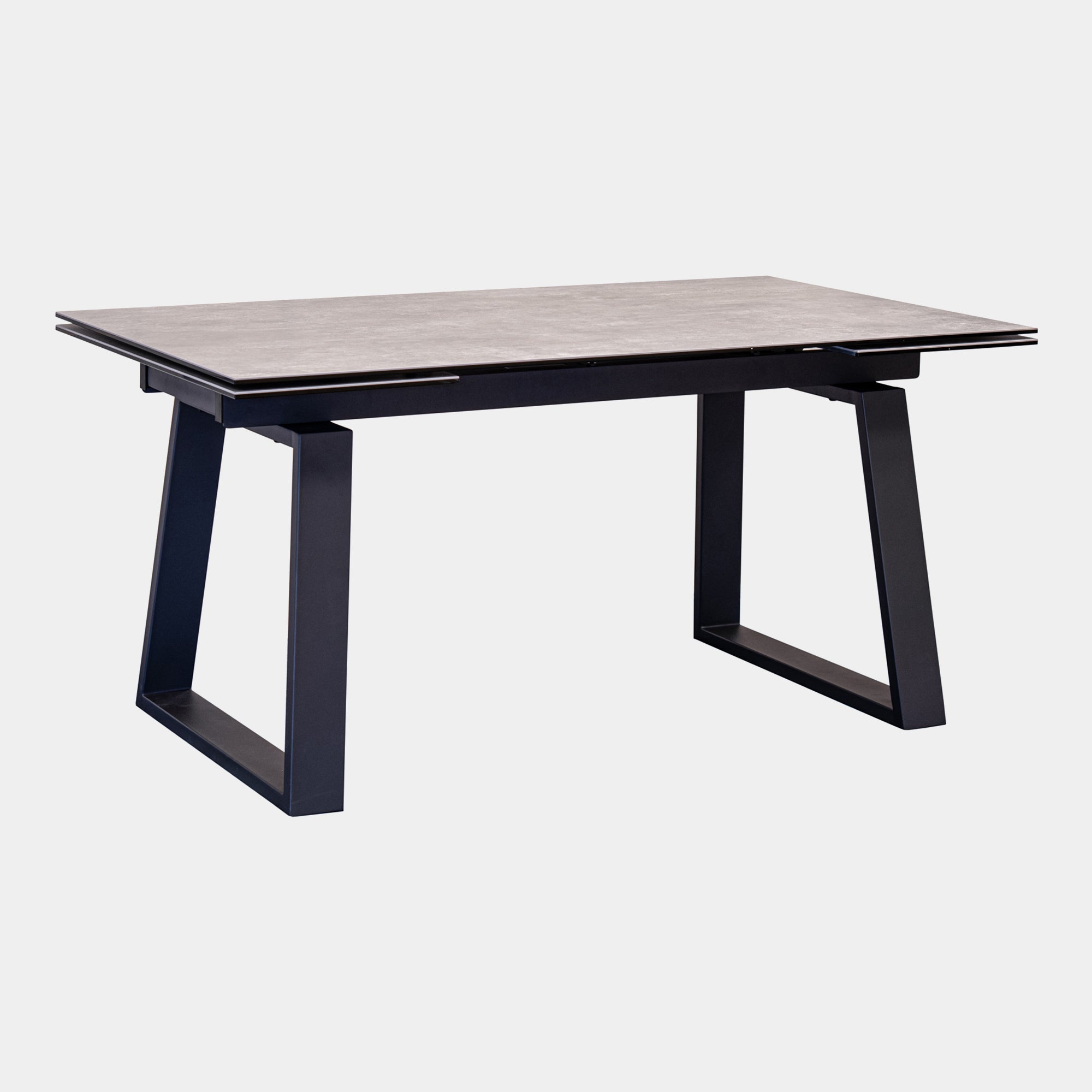 160cm Extending Dining Table With Cement Ceramic Top