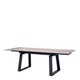 160cm Extending Dining Table With Cement Ceramic Top