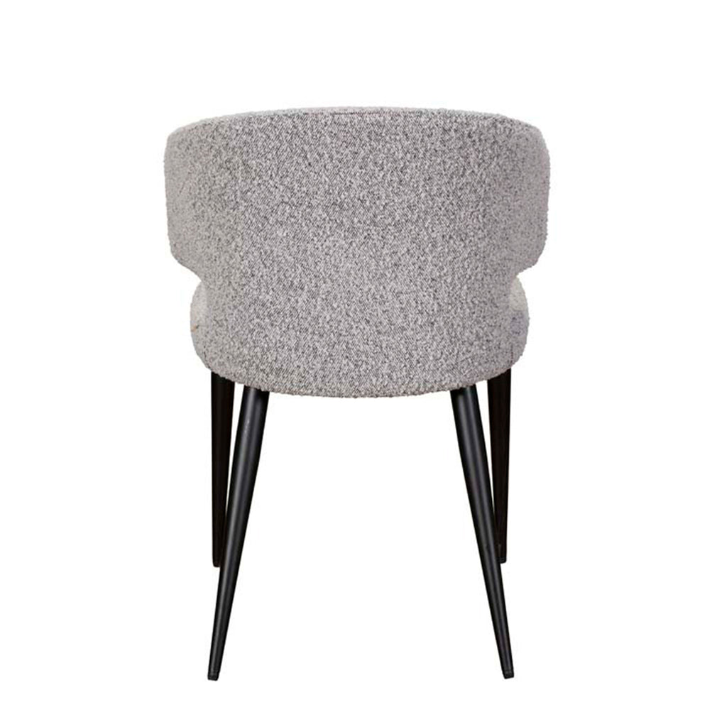 Mia - Dining Chair In Grey Boucle