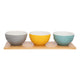 Catherine Lansfield Inga Dip Bowls - Set of 3 with Platter
