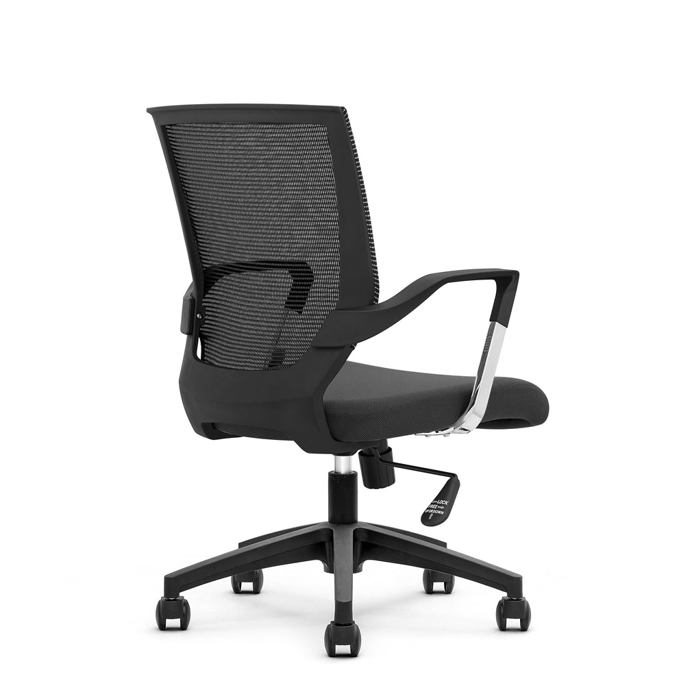 Gas Lift Office Chair Black Mesh Back/Black Seat (Assembly Required)