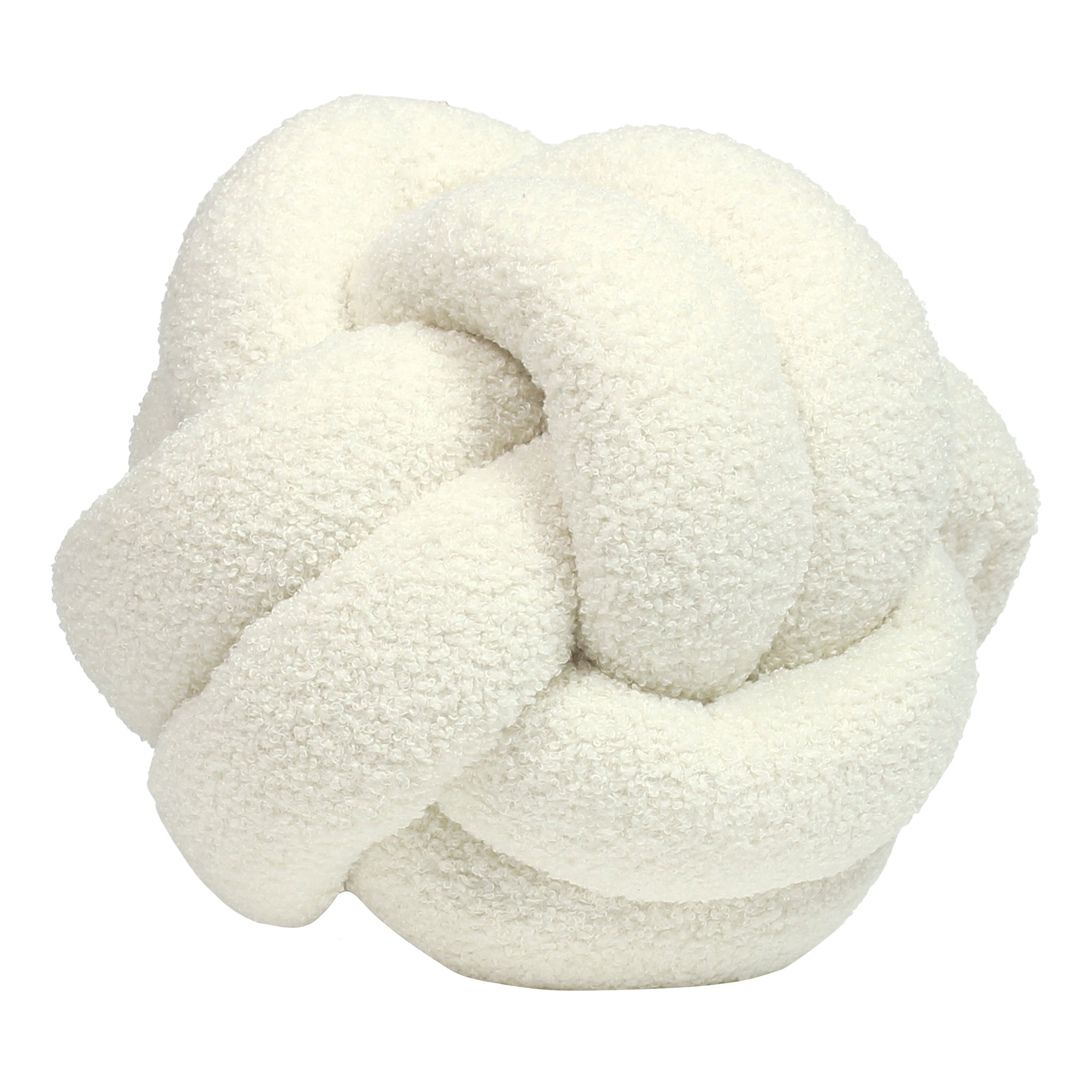 Boucle Knot - Round Cushion Cream