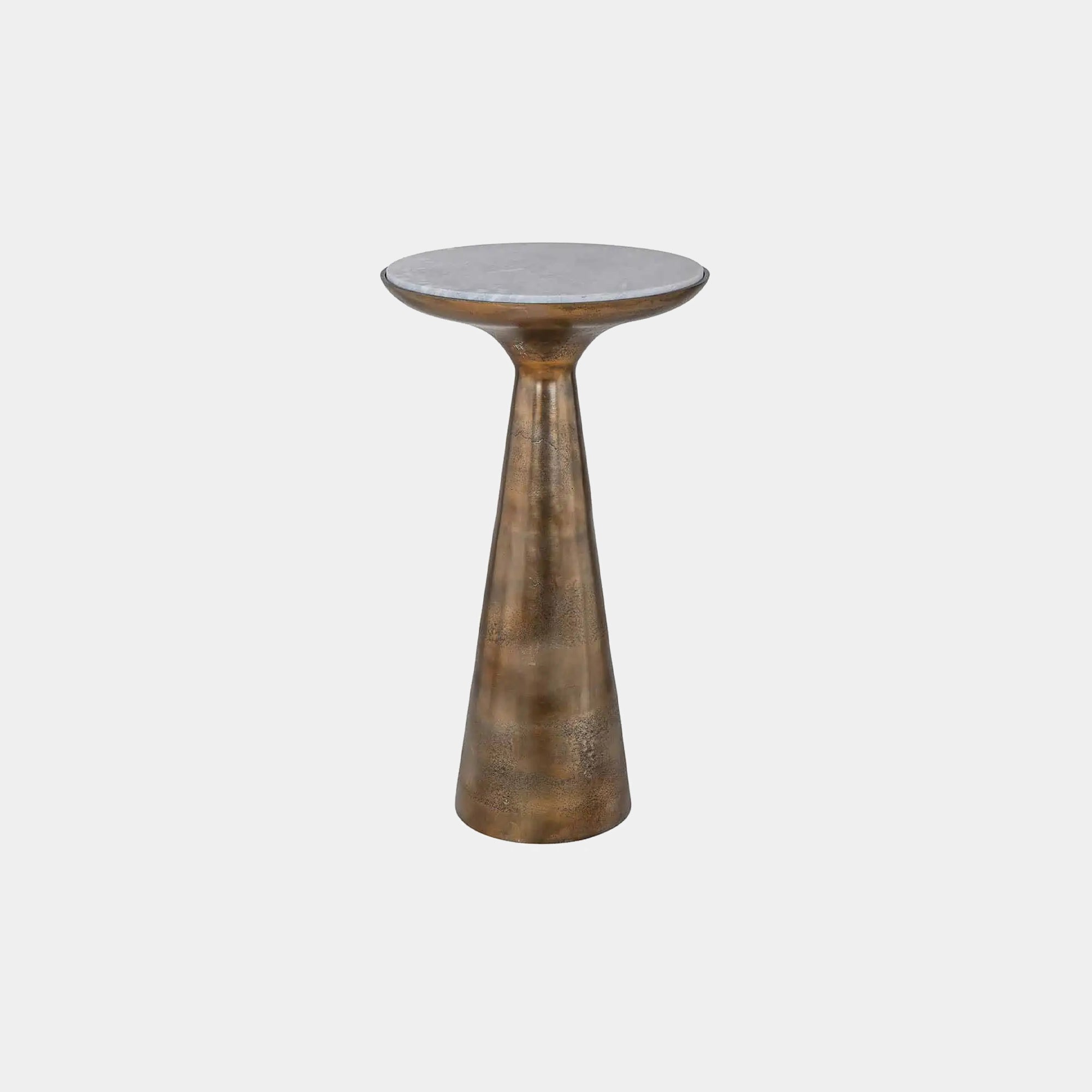 Anderson - 38Øcm High Side Table In Brushed Gold