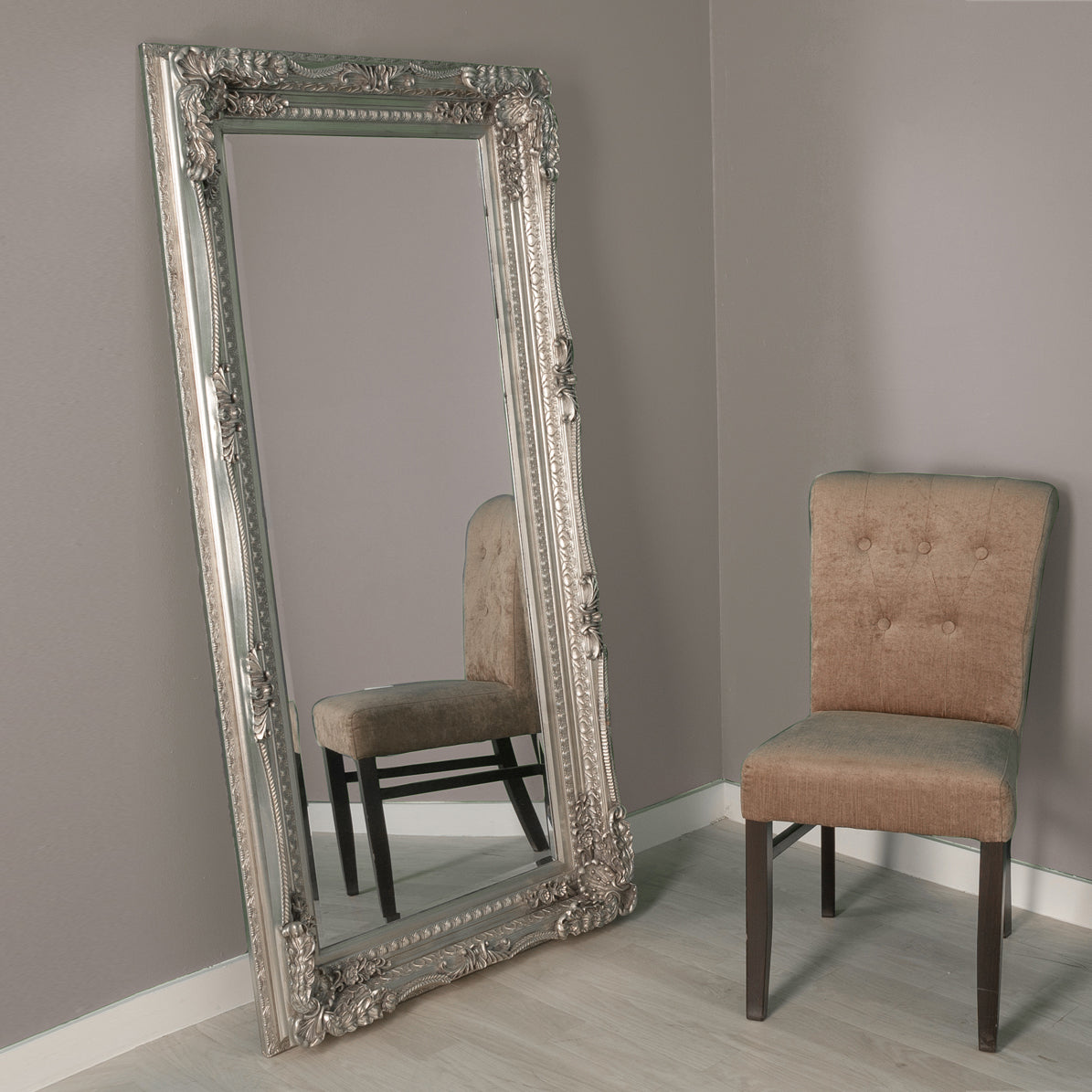 Segovia Full Length Mirror Silver (WG)