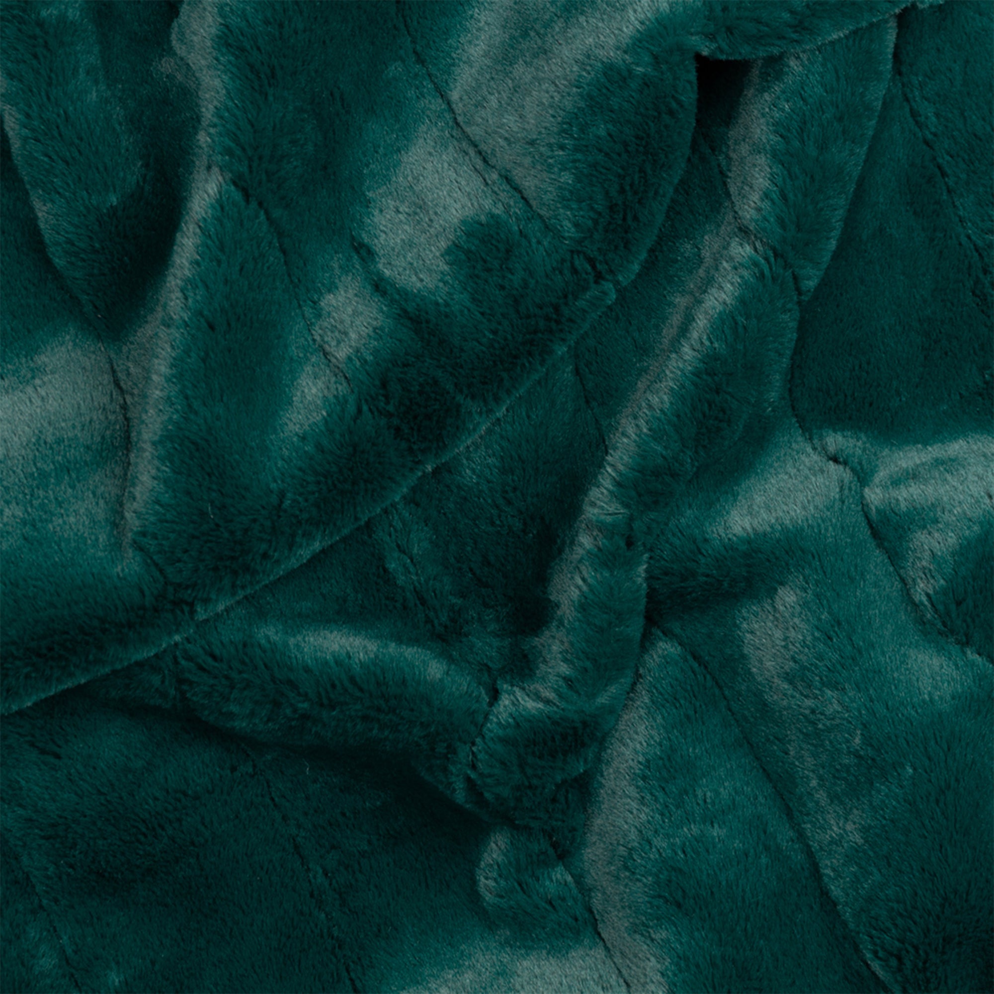 Paoletti Empress Faux Fur Throw Emerald 130x180cm