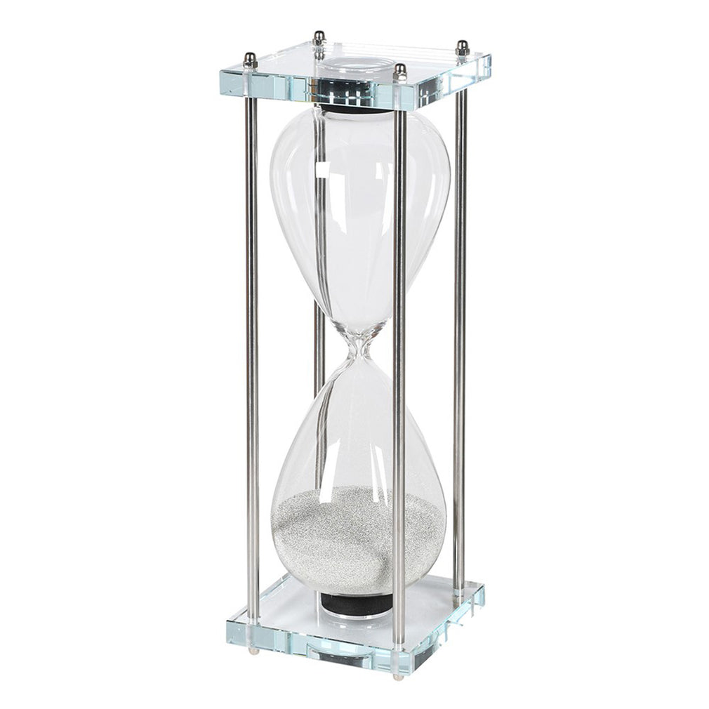 Hourglass on Glass Stand