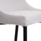 Bar Stool In White Fabric