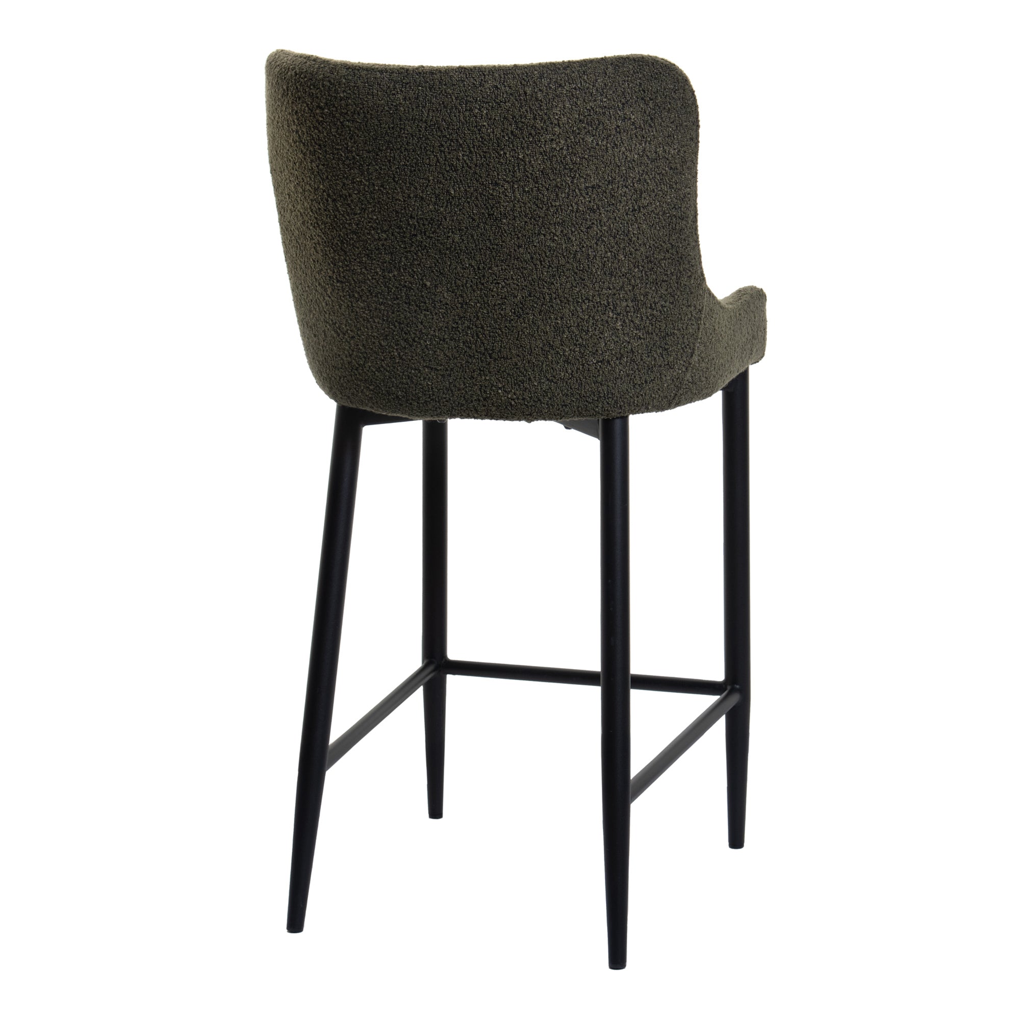 Bar Stool In Green Fabric