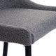 Bar Stool In Light Grey Fabric