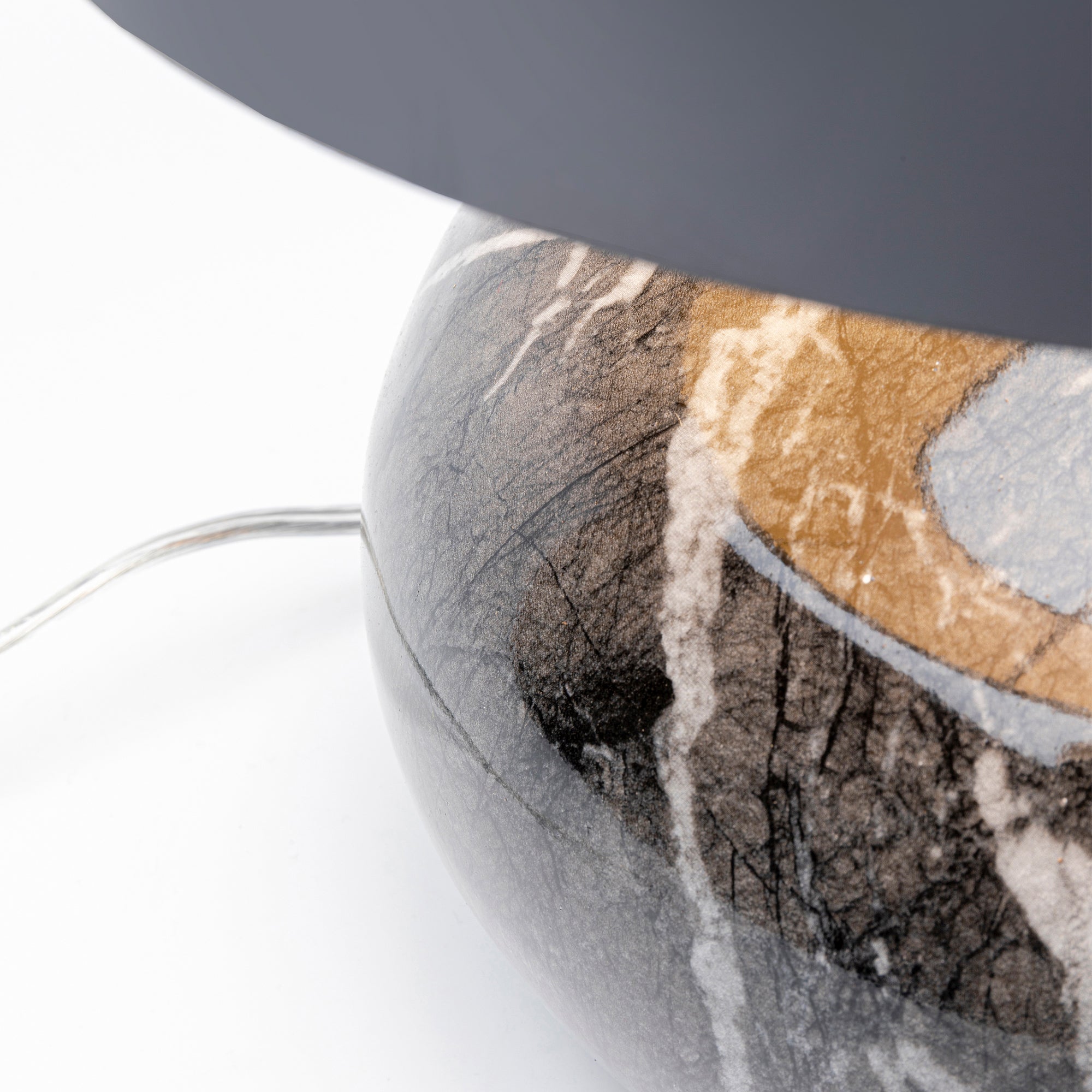 Ezra Marble Table Lamp Marble Black