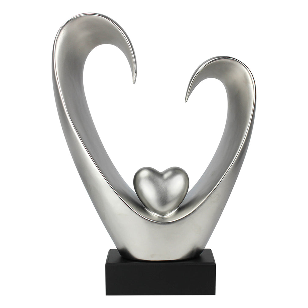 Heart - Silver Sculpture