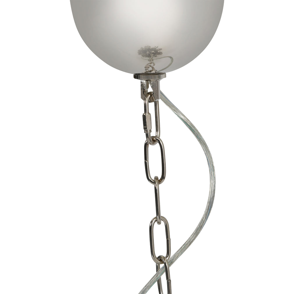 Roxy Chain 12 Light Chandelier Silver