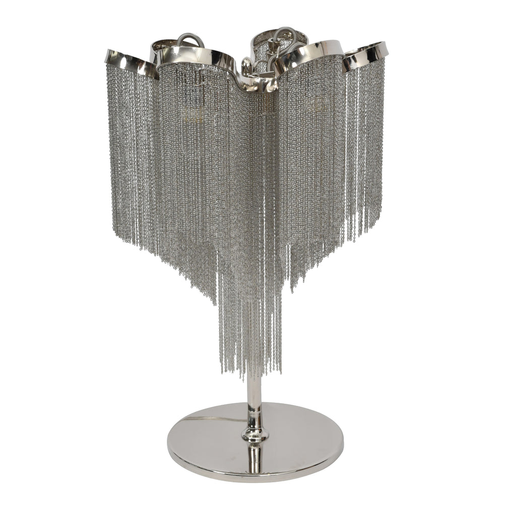 Roxy Chain Table Lamp Silver