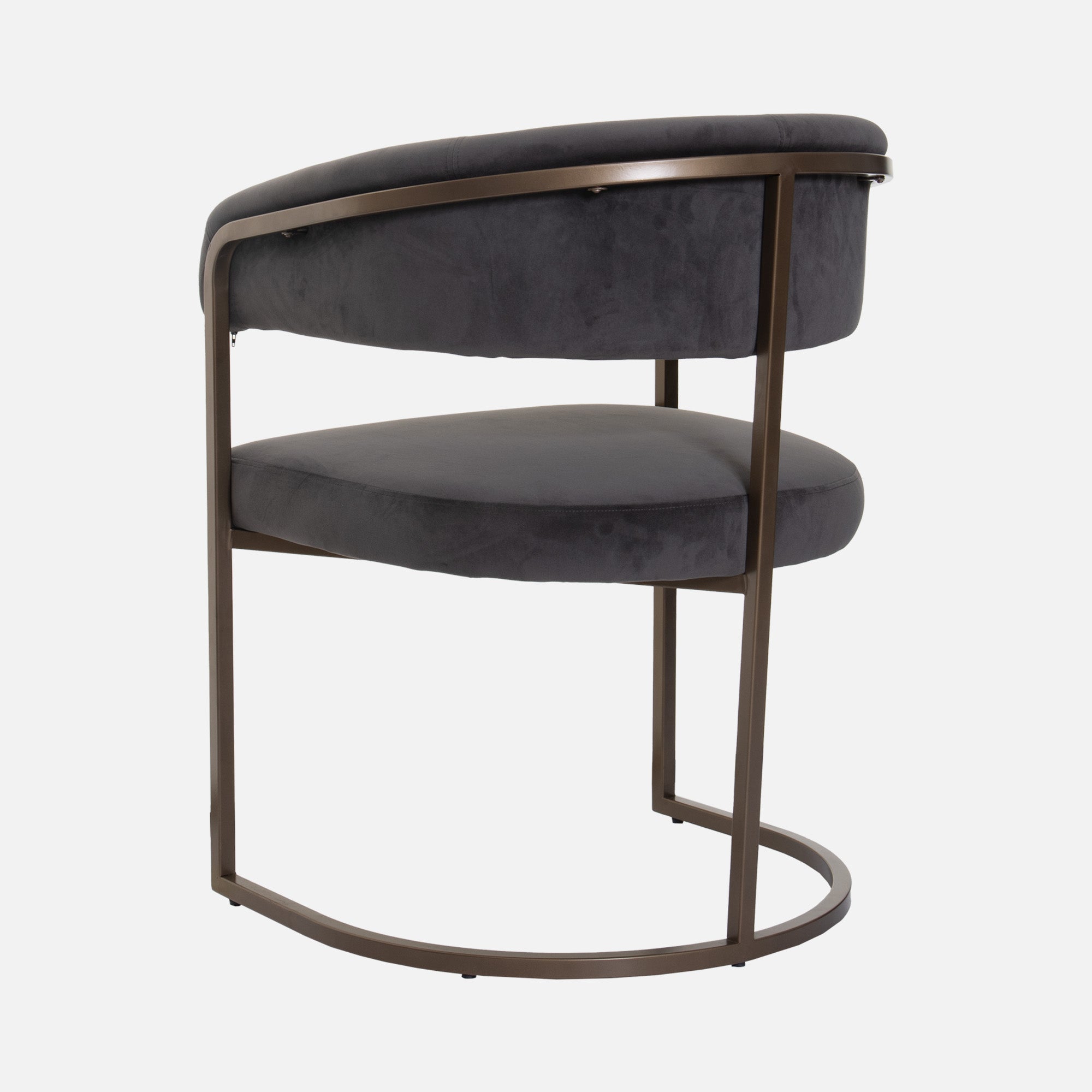 Pegasus - Dining Chair In Grey Velvet