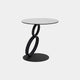 Rimini - Side Table With Matt White Ceramic Top