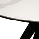 120cm Extending Dining Table With Matt White Ceramic Top