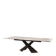 200cm Extending Dining Table With Salt White Ceramic Top