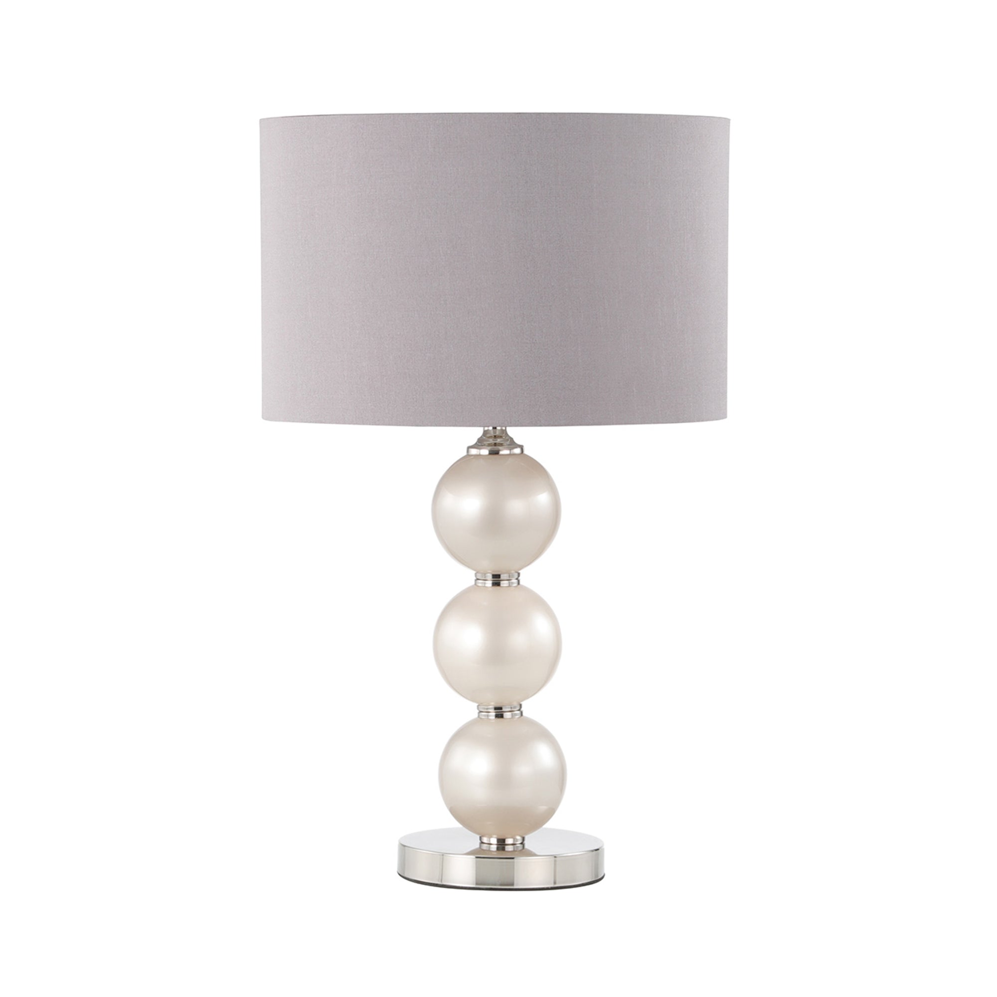 Opal Grey Glass Table Lamp