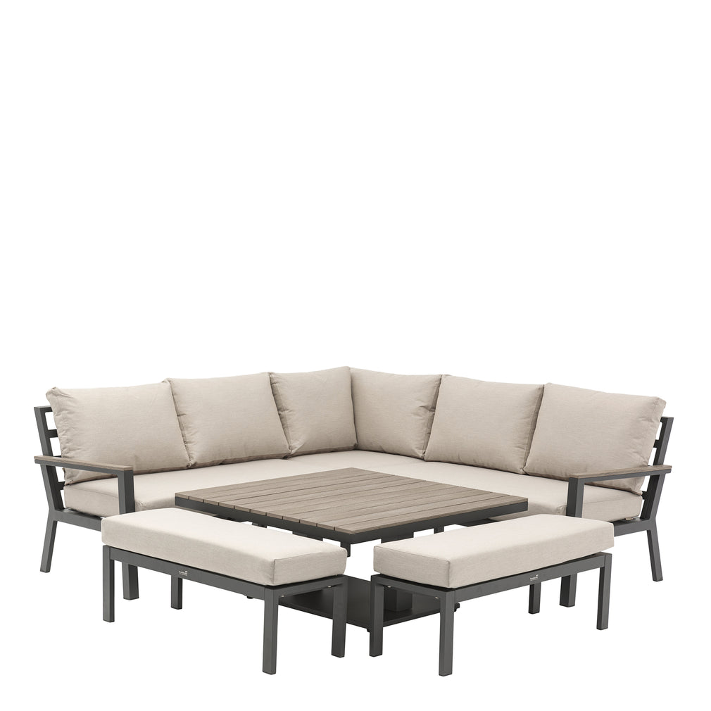 Modular Sofa With Square Tree Free Adjustable Piston Casual Table