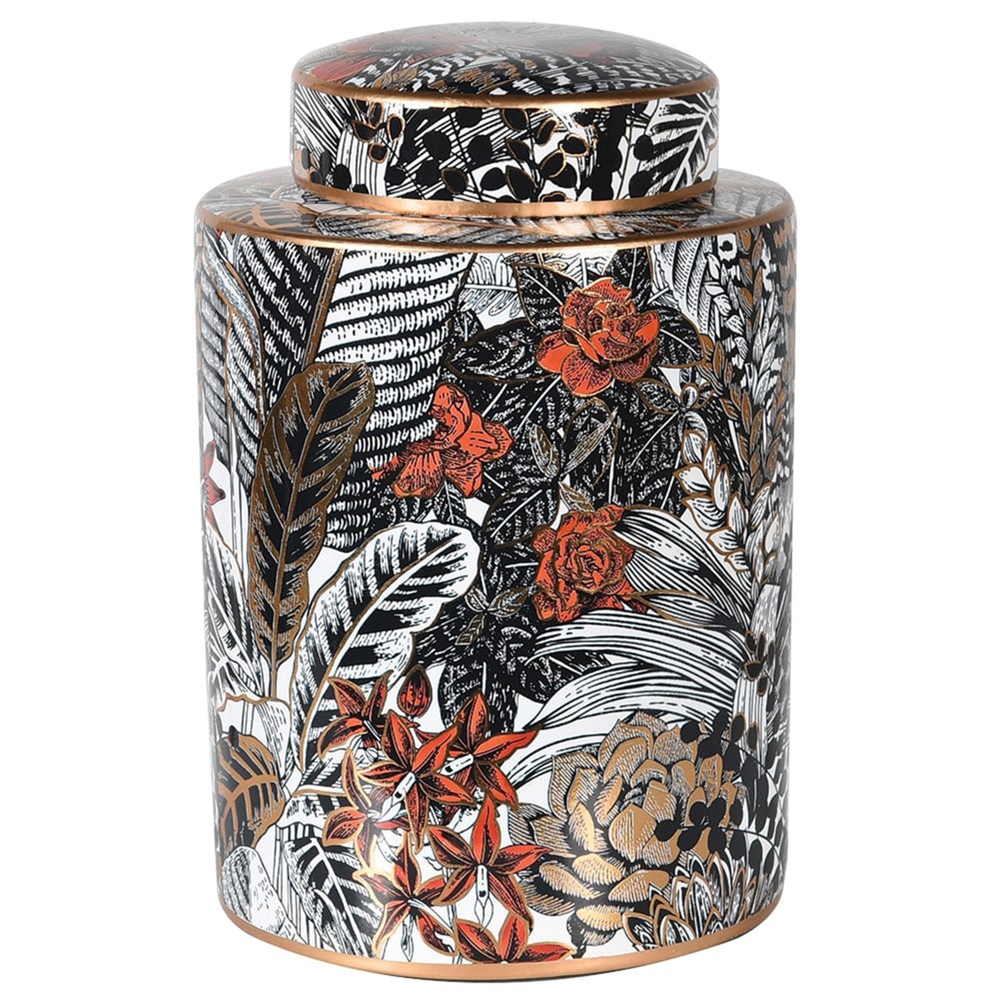 Harmony - Leaf Print Lidded Jar