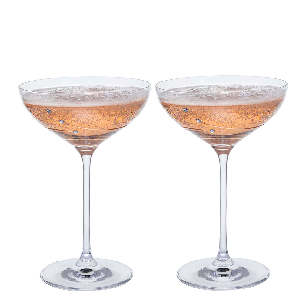 Dartington Glitz - Set of 2 Cocktail Saucers