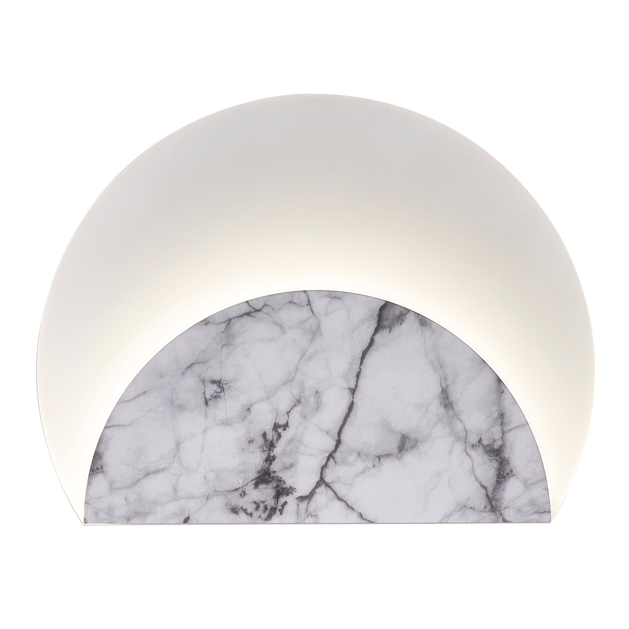 Gibbous Wall Light White