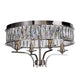 Vivienne Silver Crystal Flush 4 Light