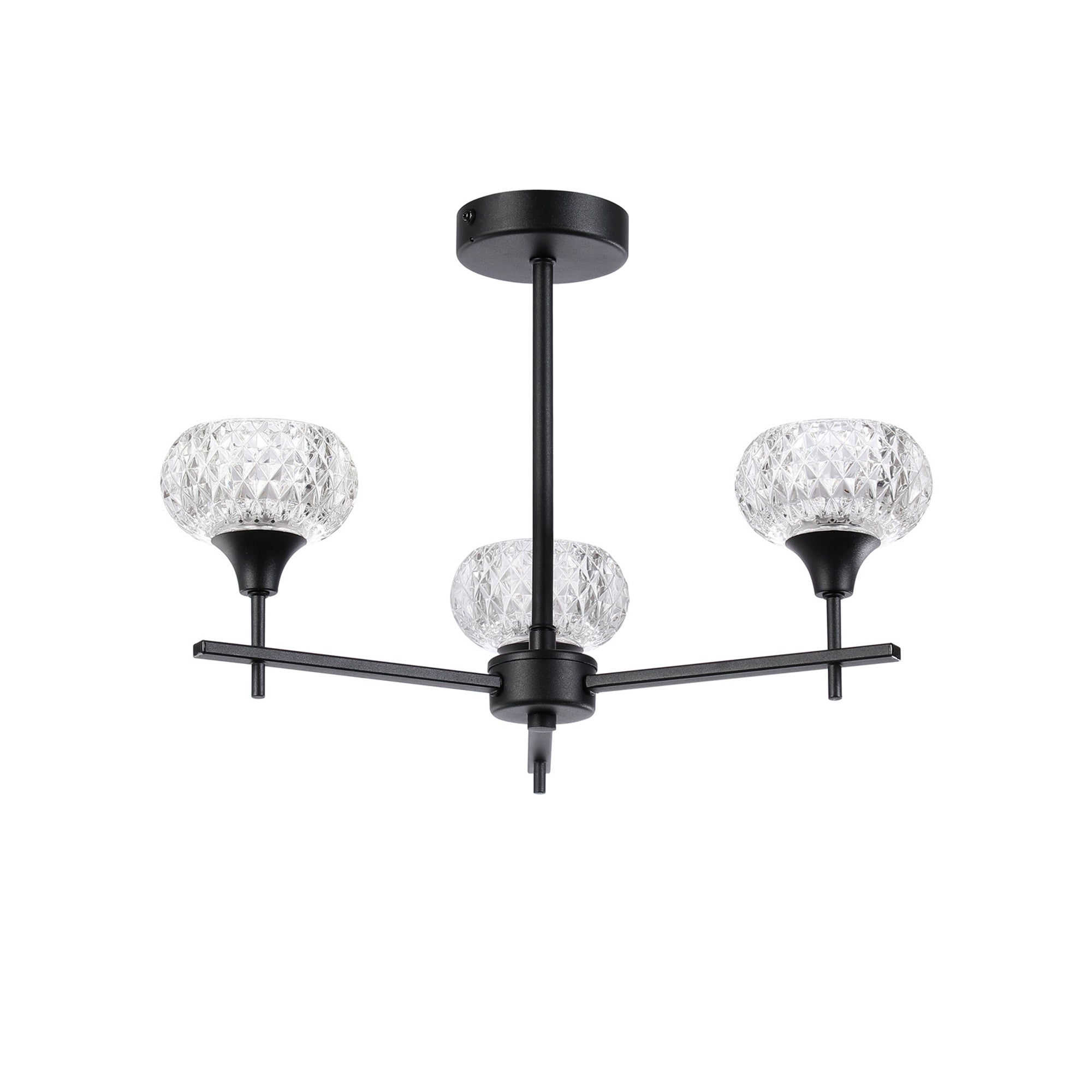 Aria Black 3 Light Pendant