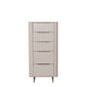 Lille - 5 Drawer Tall Chest High Gloss Finish