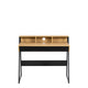 Office Desk Wild Oak/Black Finish  (Supplied Packed Flat)