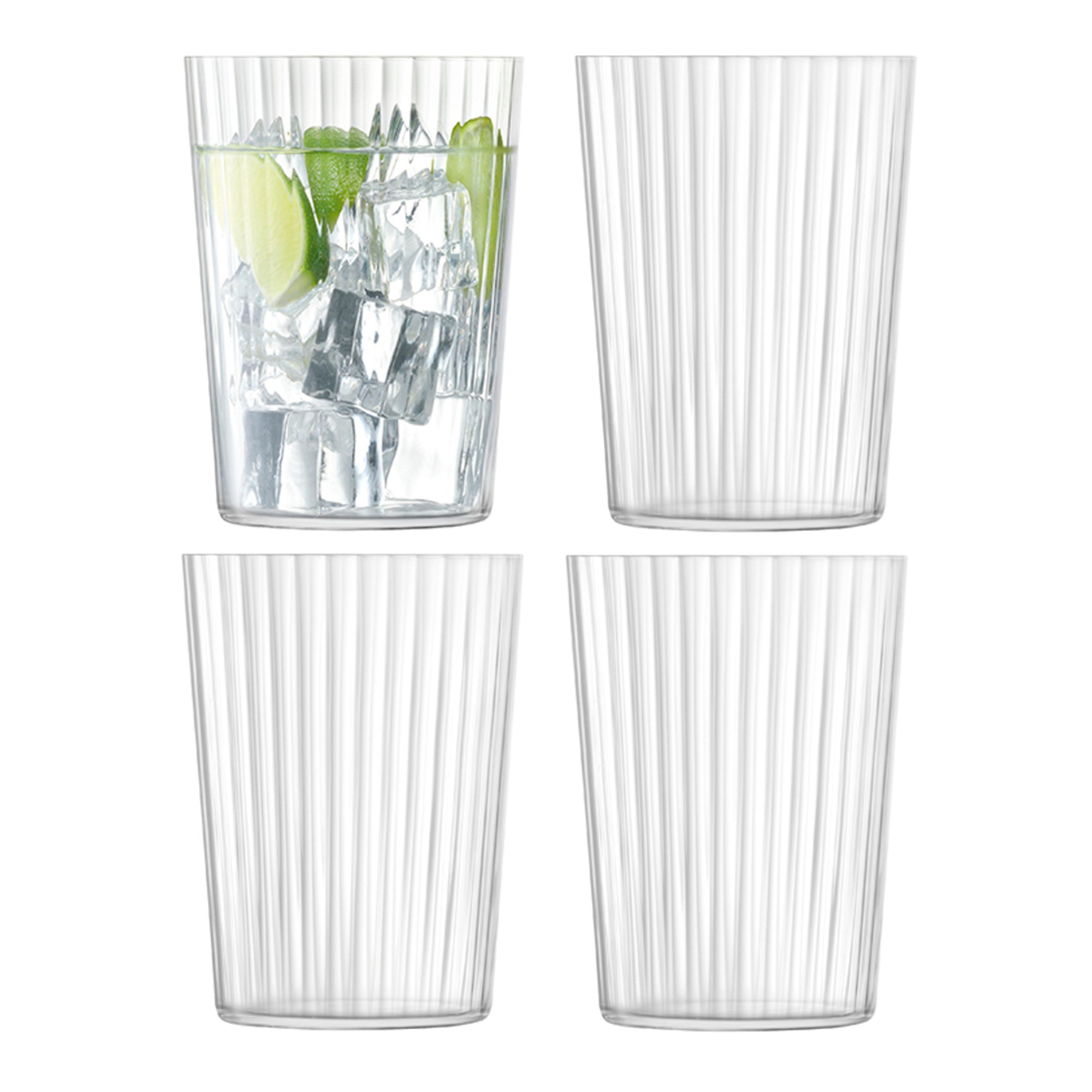 LSA Gio Line - Box of 4 Tall Tumbler Glasses