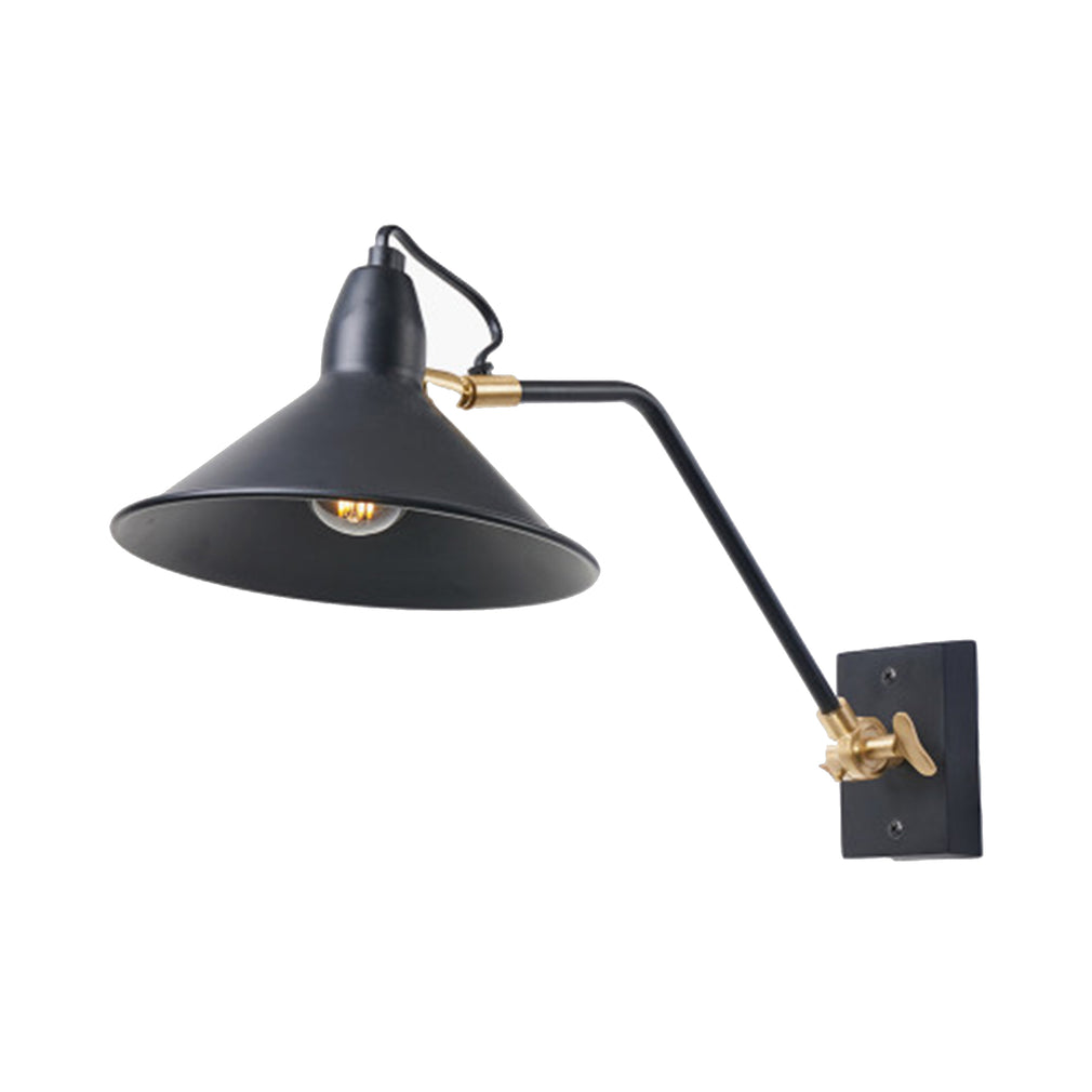 Calie - Cone Black Wall Light